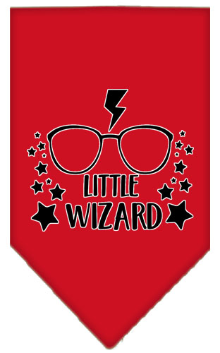 Little Wizard Screen Print Bandana Red Small